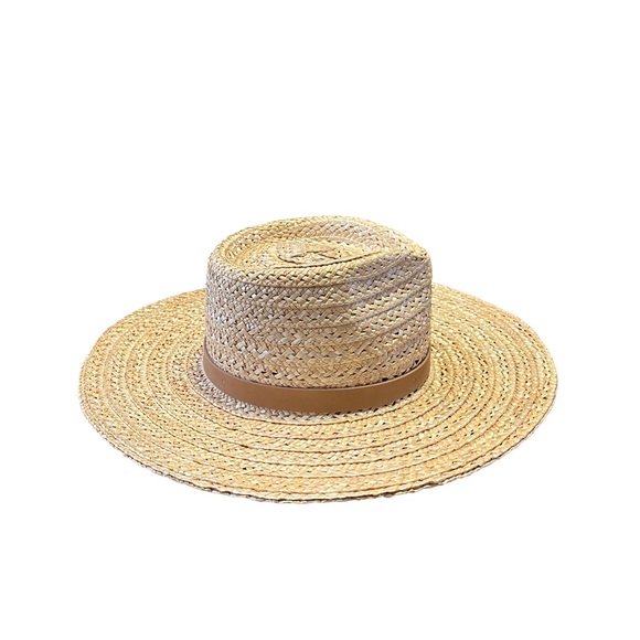 Wyeth by Todd Magill Natural Straw Rancher Hat Tan Leather Band O/S one  size - Picture 5 of 10
